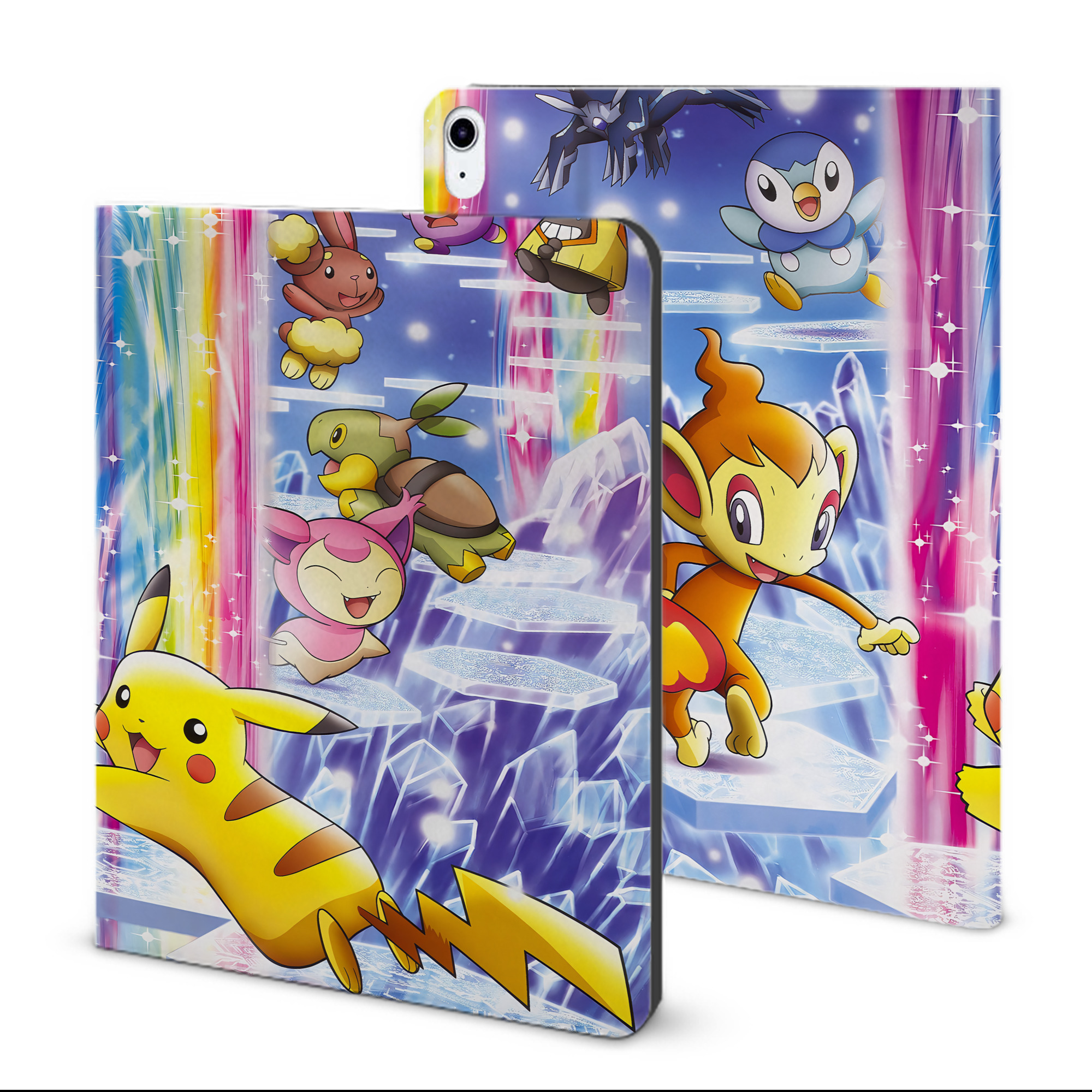 （画像用） ポケットモンスター Pokémon IPad ケース ブック型 PUレザー TPU 耐衝撃 軽量 薄型 ペン収納なし 全面保護 IPad 各モデル対応